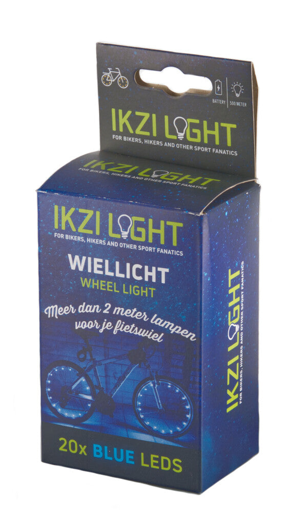 Afbeelding laden in galerijviewer, Wielverlichting IKZI voor 2 wielen - blauwe leds
