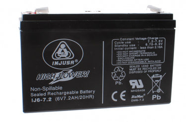 Injusa Oplaadbare batterij High 6V-7,2 AH zwart