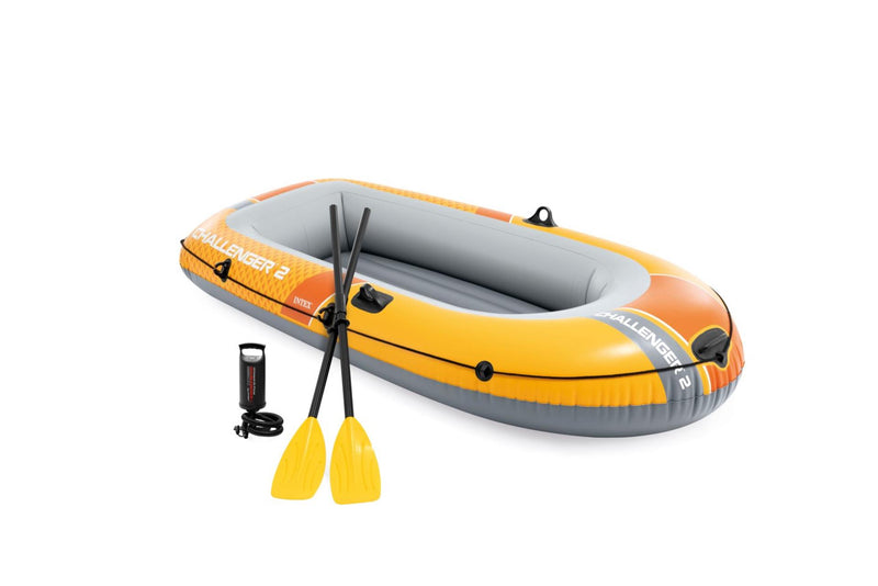 Afbeelding laden in galerijviewer, Intex challenger 2-persoons boot set inclusief peddels en pomp 236x114x41cm (
