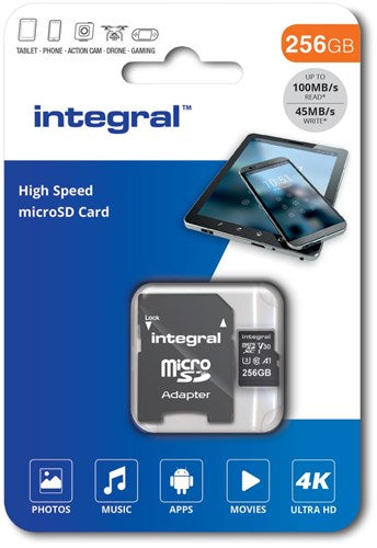 Afbeelding laden in galerijviewer, Enzo integral micro sd geheugenkaart v30 256gb - 9500415
