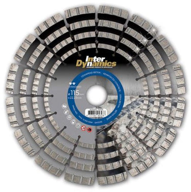 Interdynamics inter dynamics diamantzaag beton premium | 125 x 22,23 mm - 310125