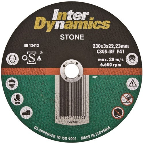 Interdynamics inter dynamics doorslijpschijf 125mm steen - 390125