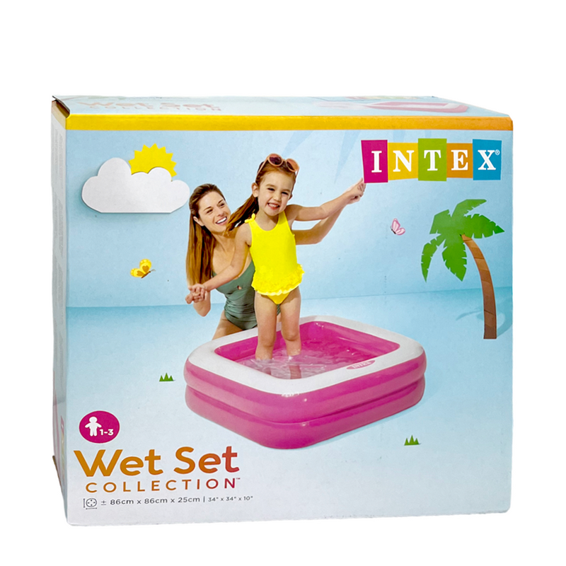 Afbeelding laden in galerijviewer, Intex zwembad play box roze 86x86cm
