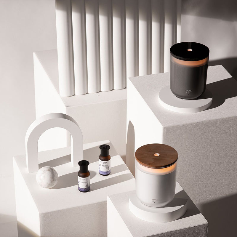 Afbeelding laden in galerijviewer, Ipuro air sonic aroma kaars grijs
