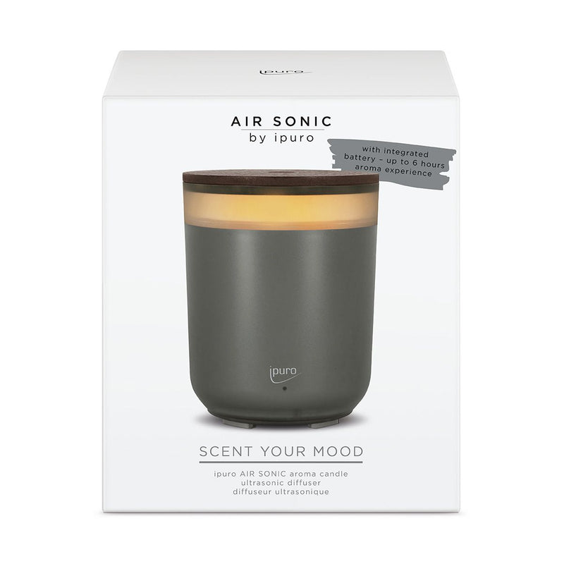 Afbeelding laden in galerijviewer, Ipuro air sonic aroma kaars grijs
