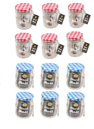 Kitchen tools jampot weckglas 200ml 7x9,5cm ds a 12 st
