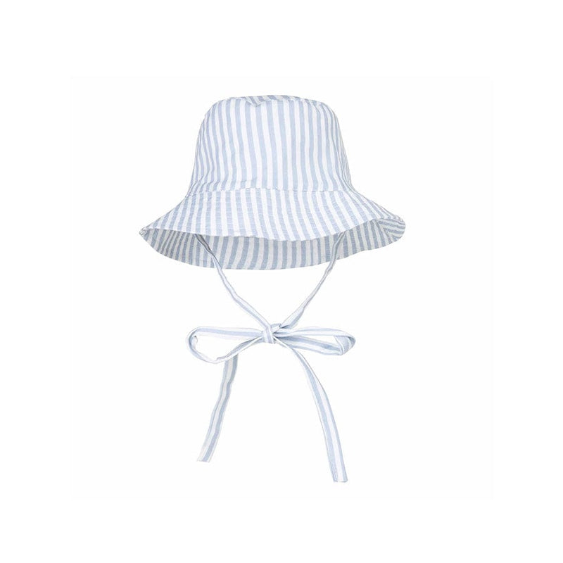 Afbeelding laden in galerijviewer, Blue stripes | blauw wit uv zonnehoed
