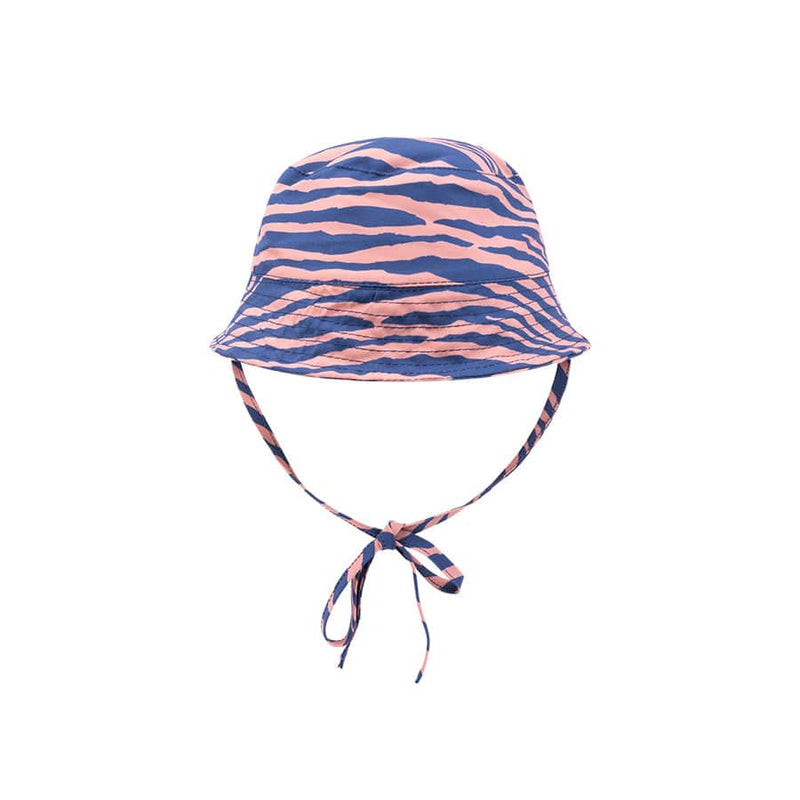 Afbeelding laden in galerijviewer, Vibrant stripes | blauw oranje uv zonnehoed
