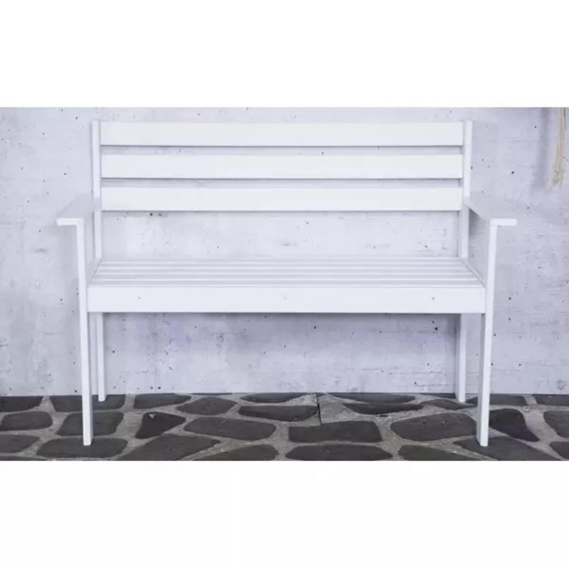 Afbeelding laden in galerijviewer, Sens -line semmy houten bankje 120cm wit fsc
