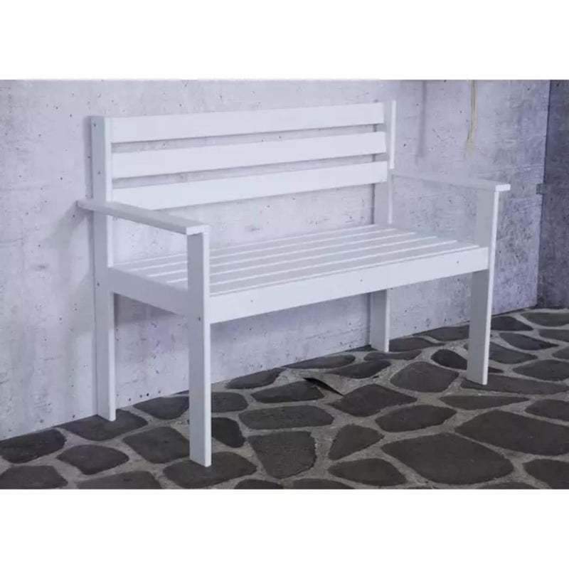 Afbeelding laden in galerijviewer, Sens -line semmy houten bankje 120cm wit fsc
