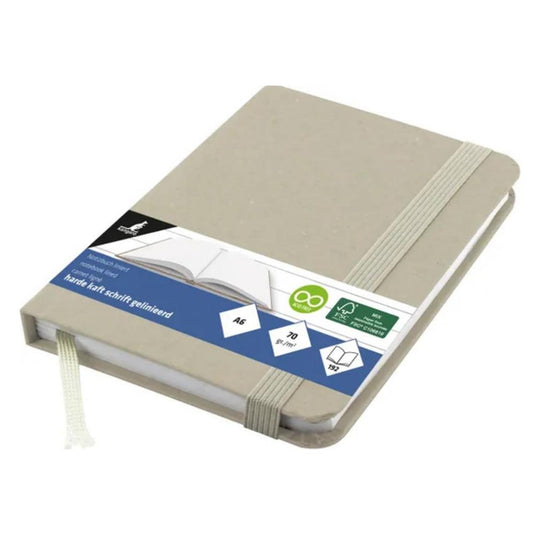 Kangaro notitieboek kraft a6 96 vel, 70 gram, gelinieerd