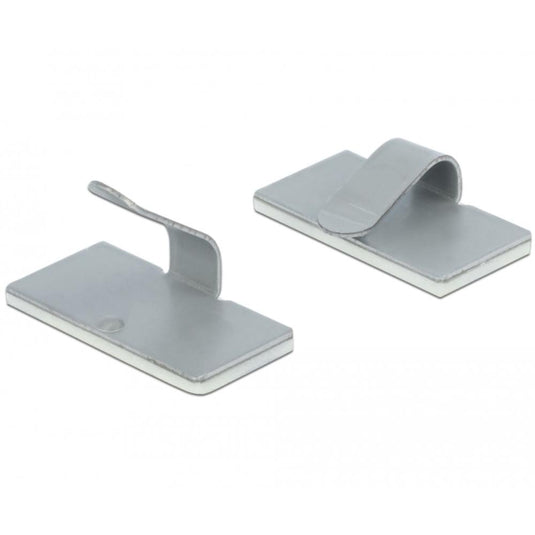 Delock kabelklem zelfklevend rvs 10 stuks