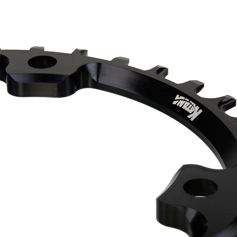 Afbeelding laden in galerijviewer, Katana razorblade oval narrow wide chainring 104mm
