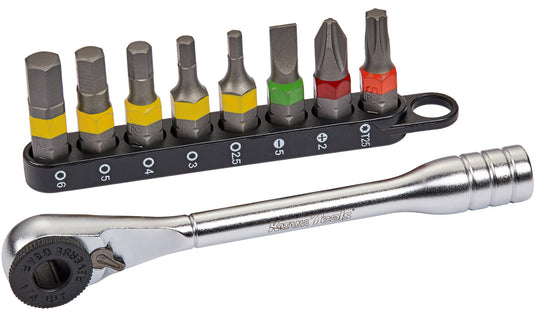 Katana mini ratchet incl. bit set 9-pieces