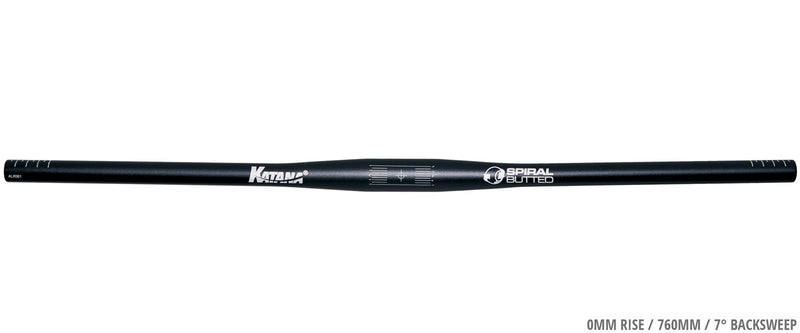 Afbeelding laden in galerijviewer, Katana spiral butted riser bar 31.8mm handlebar
