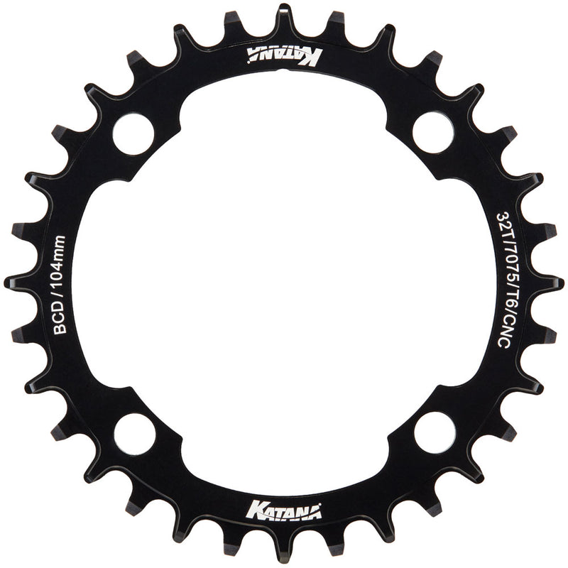 Afbeelding laden in galerijviewer, Katana razorblade narrow wide chainring 104mm
