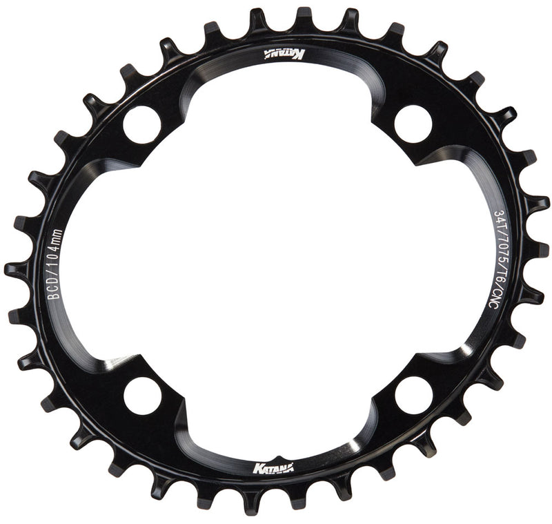 Afbeelding laden in galerijviewer, Katana razorblade oval narrow wide chainring 104mm
