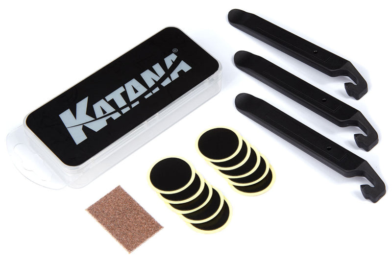 Afbeelding laden in galerijviewer, Katana puncture repair kit self-adhesive incl. tyre levers
