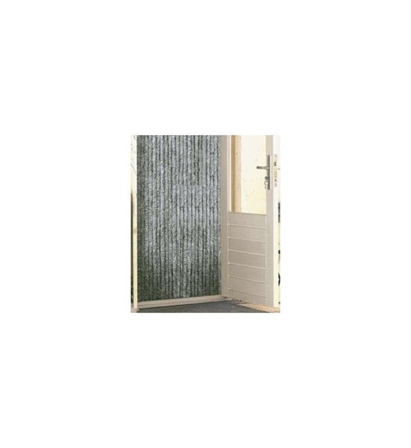 Afbeelding laden in galerijviewer, Wicotex kattenstaart deurgordijn 90x220 grijs 100% polypropyleen
