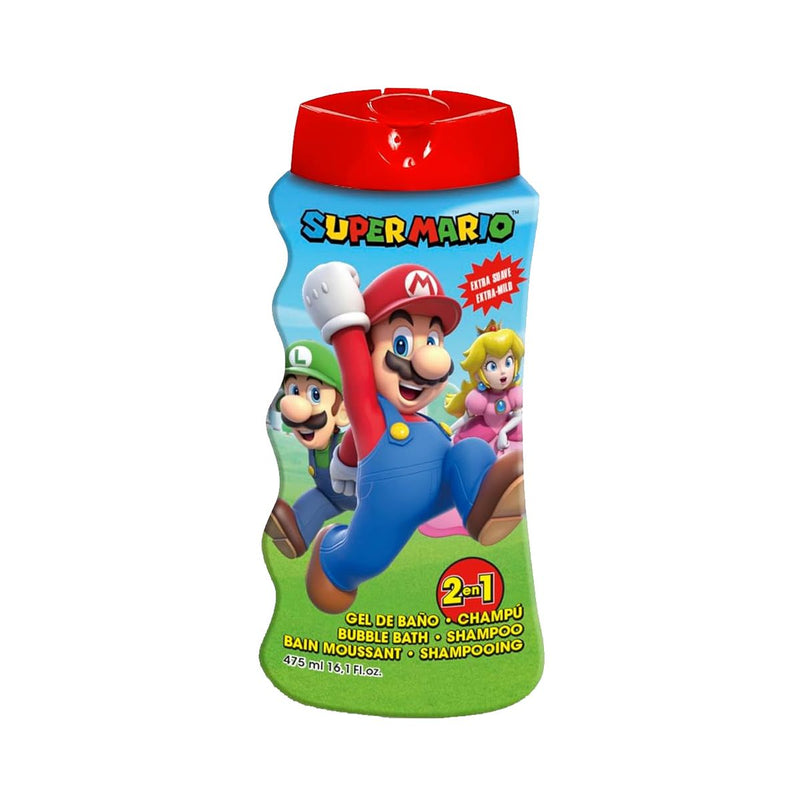 Afbeelding laden in galerijviewer, Super mario 2 in 1 bad douchegel + shampoo 475ml
