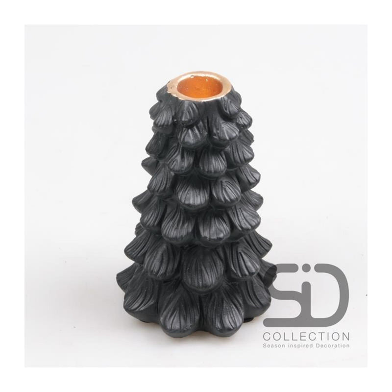 Afbeelding laden in galerijviewer, Season inspired decoration kaarsenstandaard 10x10x15 zwart
