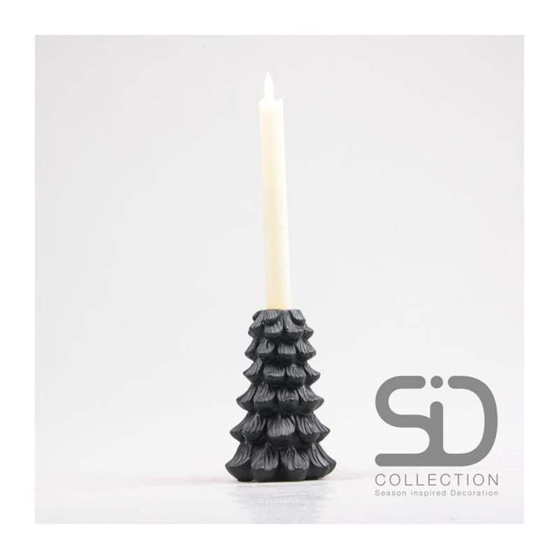 Afbeelding laden in galerijviewer, Season inspired decoration kaarsenstandaard 10x10x15 zwart
