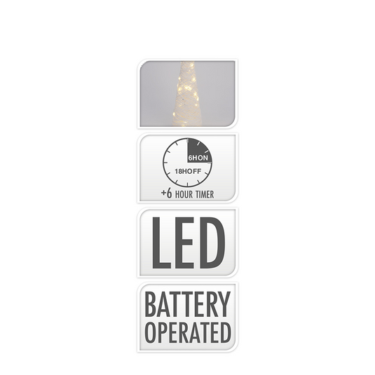 Kegel led wit 40 leds 78cm