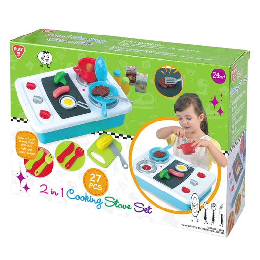 Playgo - 2 in 1 keuken oven set uit 27 delen