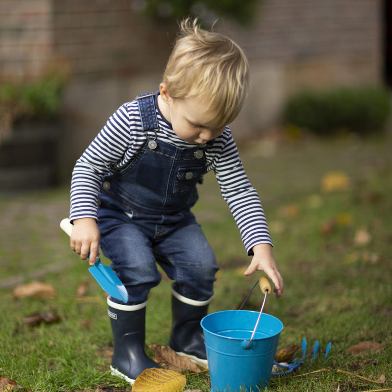 Afbeelding laden in galerijviewer, Esschert design 3-delig kindertuingereedschap hout metaal
