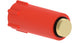 Kirchhoff kunststof bouwplug, rood, 1 2 , messing schroefdraad - 989135355