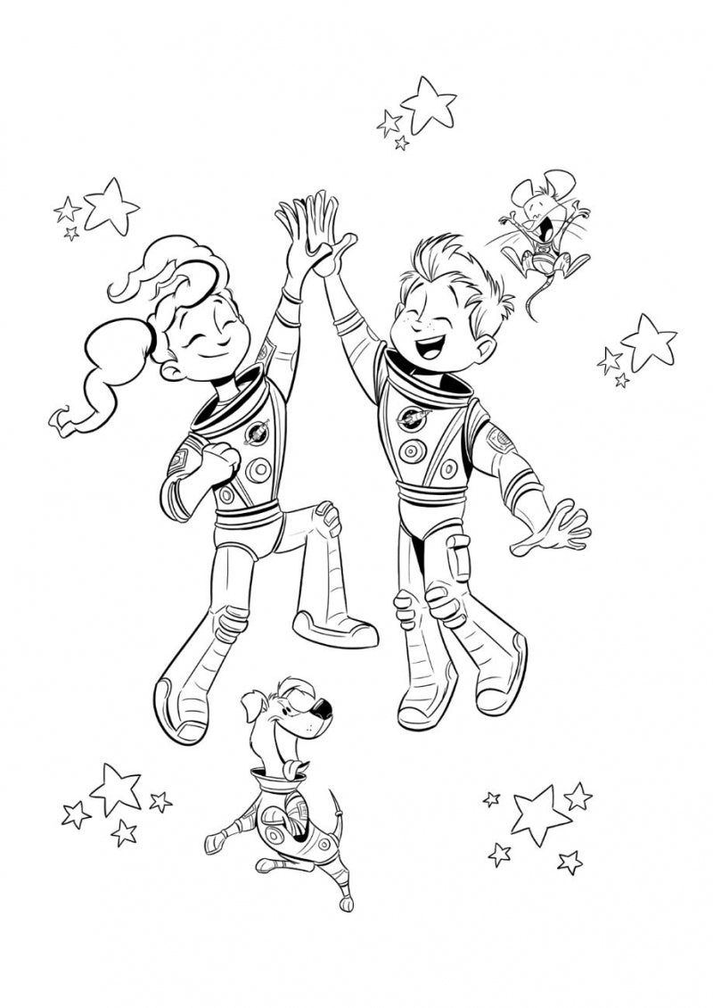 Afbeelding laden in galerijviewer, Witte leeuw kleurboek-de kleine astronauten
