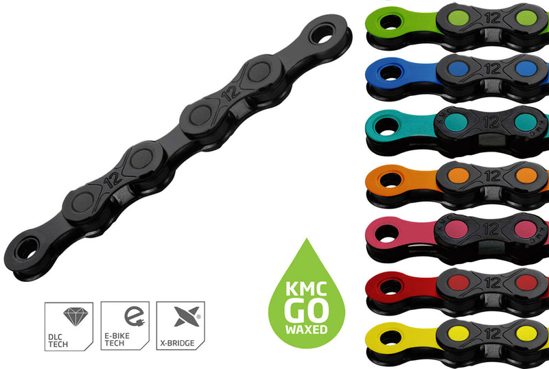 Afbeelding laden in galerijviewer, Kmc dlc12 waxed 126 links 12-speed chain
