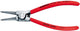 Knipex borgveertang voor buitenringen op assen verchroomd met kunststof bekleed 180 mm - 4613a2
