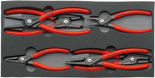 Knipex precisie-borgveertangenset 002001v02 (6-delig)