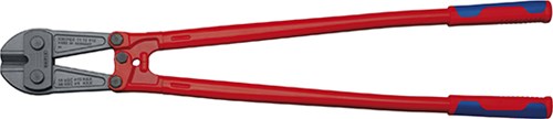 Knipex boutensnijder 71 72 910 kniptang (rood blauw, middensnijder, geschroefd scharnier)
