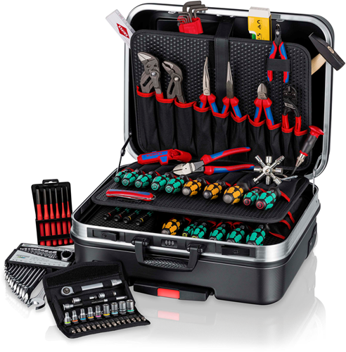 Afbeelding laden in galerijviewer, Knipex gereedschapskoffer big basic move mechanica | 90-delig - 00 21 06 m
