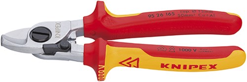 Knipex 95 26 165 kabelschaar 165mm met openingsveer vde