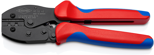 Afbeelding laden in galerijviewer, Knipex preciforce® krimptang voor mc4 mc4 evo 2-connectors | antislip kunststof bekleed - 97 52 42
