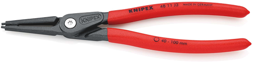 Afbeelding laden in galerijviewer, Knipex precisie-borgveertang voor binnenringen in boringen | anti-slip kunststof bekleed - 48 11 j3
