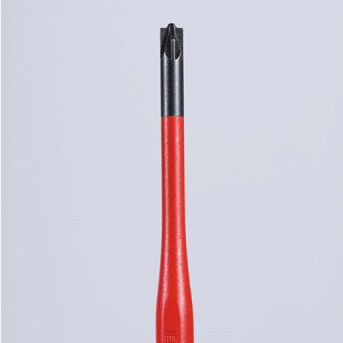 Afbeelding laden in galerijviewer, Knipex schroevendraaier (slim) plusminus pozidriv® | geïsoleerde meercomponenten-greep | vde-gekeurd - 98 25 01 sls
