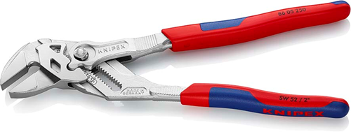 Afbeelding laden in galerijviewer, Knipex sleuteltang | 250 mm lengte | tang en schroefsleutel in eén | meer-componentengrepen - 86 05 250 sb
