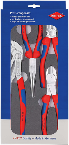 Afbeelding laden in galerijviewer, Knipex zangen-set basic chrom 00 20 01 v17 tangenset (4-delig)

