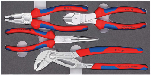 Afbeelding laden in galerijviewer, Knipex zangen-set basic chrom 00 20 01 v17 tangenset (4-delig)
