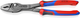 Knipex twingrip voor- en zijsnijtang | comfortgrepen | grijs geatramenteerd | lengte 250 mm - 82 02 250