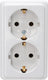 Enzo kopp aw opbouw stopcontact ra dubbel - 4626010