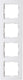 Enzo kopp hk05 arctic wit 4 voudig afdekraam - 4621560