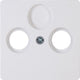 Enzo kopp hk05 arctic wit afdekplaat voor coax - 4621440