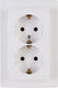 Enzo kopp hk05 arctic wit inbouw stopcontact ra dubbel - 4621520