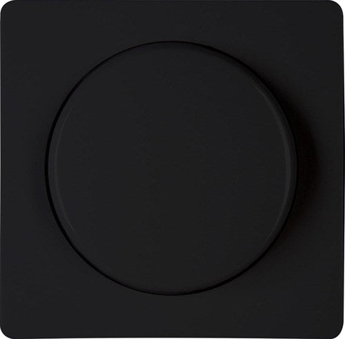 Enzo kopp hk05 mat zwart afdekplaat + knop dimmer - 4621630