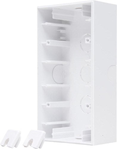 Enzo kopp hk07 pure mat wit 2 voudig opbouwdoos - 4624310